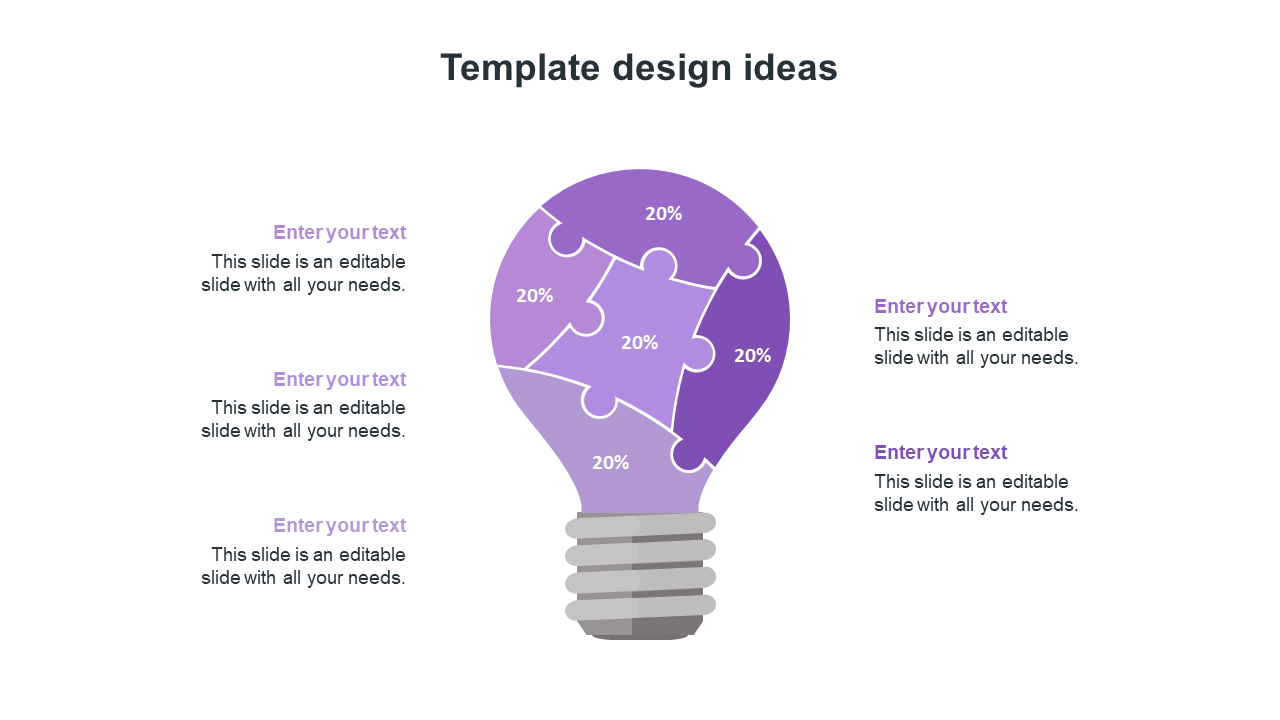 Free - Our Predesigned Template Design Ideas Slides